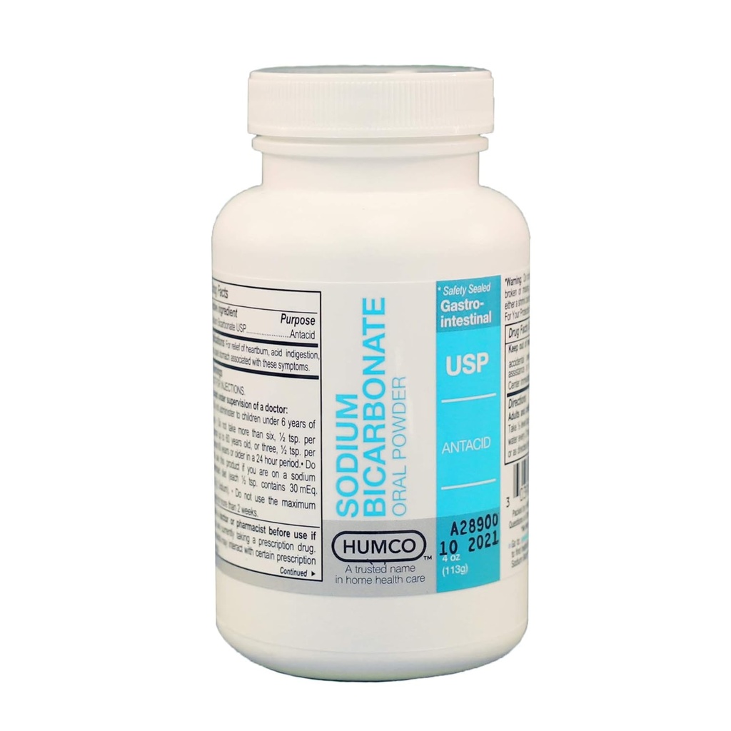 Humco sodyum Bikarbonat Toz, Oral, 1 lb.