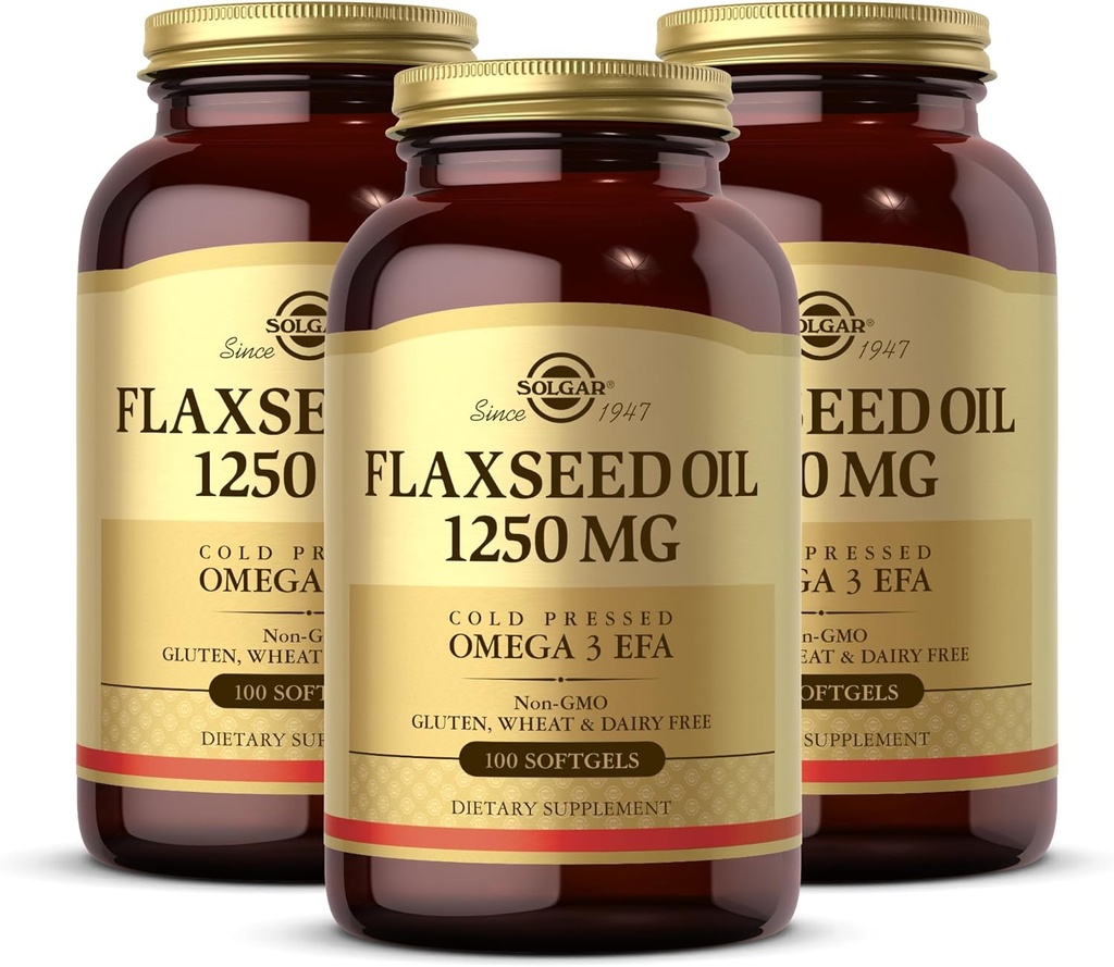 Flaxseed Oil 1250 mg 100 SG 3Pack