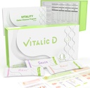 Vitalic D, 3-Day Cleanse Program & Gut Health Support | Plant-Based Detox Toz Digestive reset, Light feeling & Daily Wellness | Apple Flavor