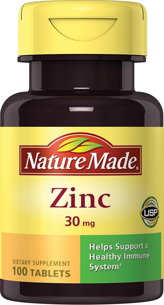 Nature Made Zinc 30mg, 100 δισκία (πακέτο των 6)