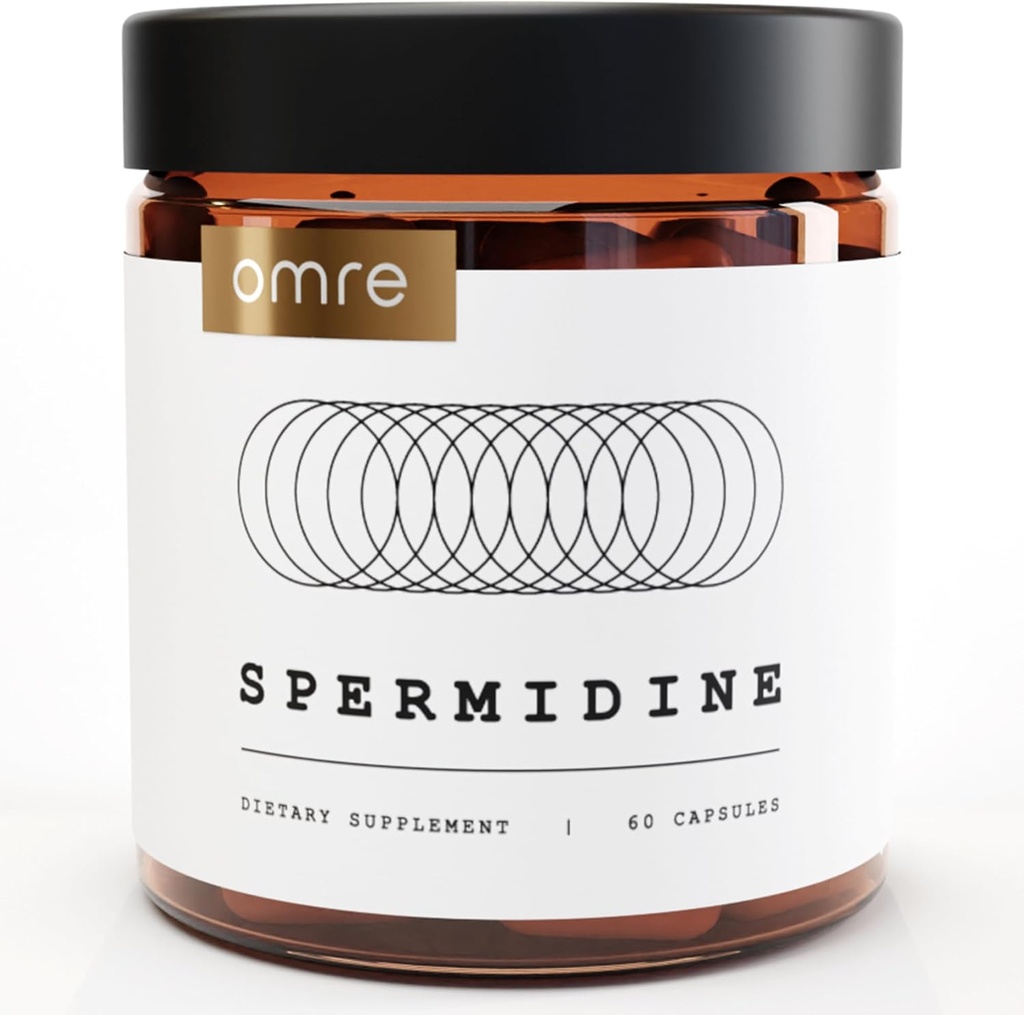 OMRE Spermidine Supplement (10mg μη-συνθετικής σπερμιδίνης) - 3ο-μέρος Tested 1000mg εκχύλισμα σιταριού Germ Τυποποιημένο σε Όχι λιγότερο από 1% Spermidine - 10mg Φυσικής σπερμιδίνης ανά Σερβίρισμα