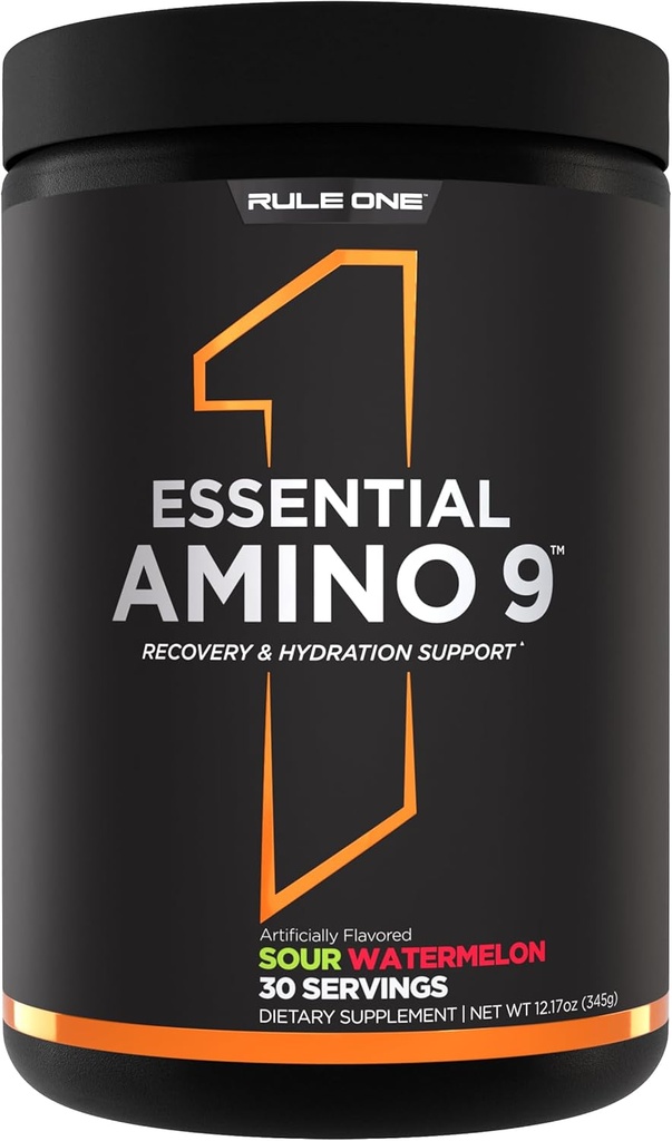 Κανόνας 1 Essential Amino 9 – Recovery & Hydration Support με 7,5g Essential Amino Acids + Electrolytes (30 Servings, Sour Watermelon)