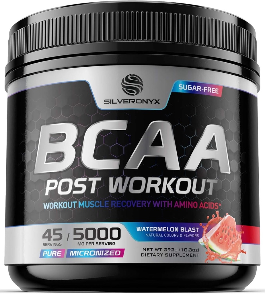 Muscle Recovery Drink Toz BCAA, L-Glutamine & Amino Asits - Post Workout için En İyi Kas Kurtarma Tamamları - Sugar Free, Branched Chain replica Supplement for Women & Men - 45 Services