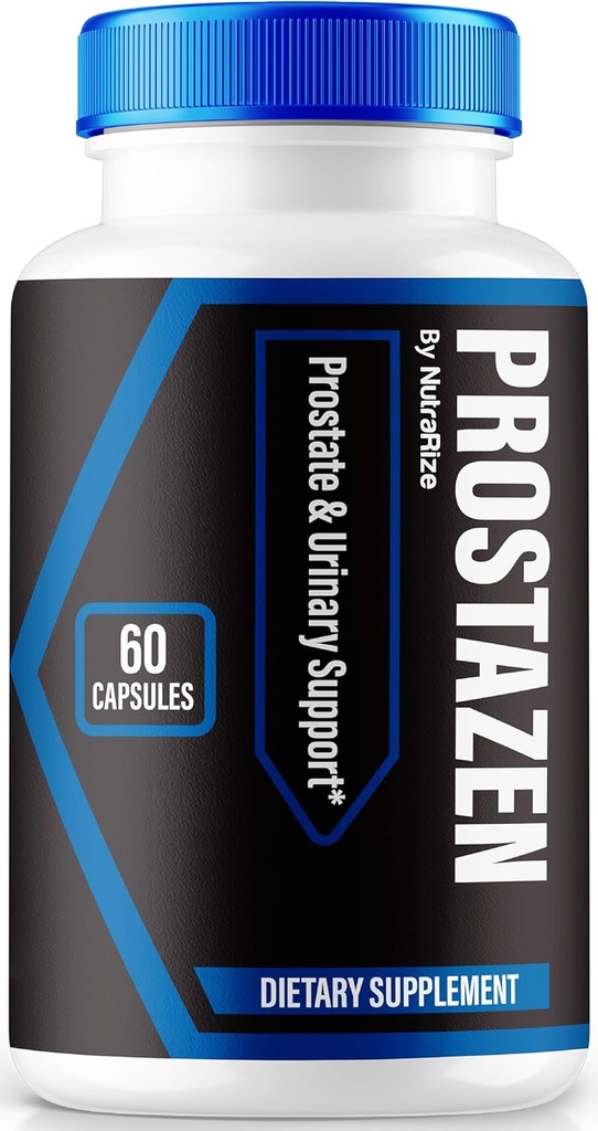 NutraRize Prostazen κάψουλες, επίσημη χάπια Prostazen για την υποστήριξη Prostate Υγεία, Prostazen Plus Premium Formula, Prostazen για υγιή Prostate, Prosta Zen Pastillas αναθεώρηση (60 κάψουλες)