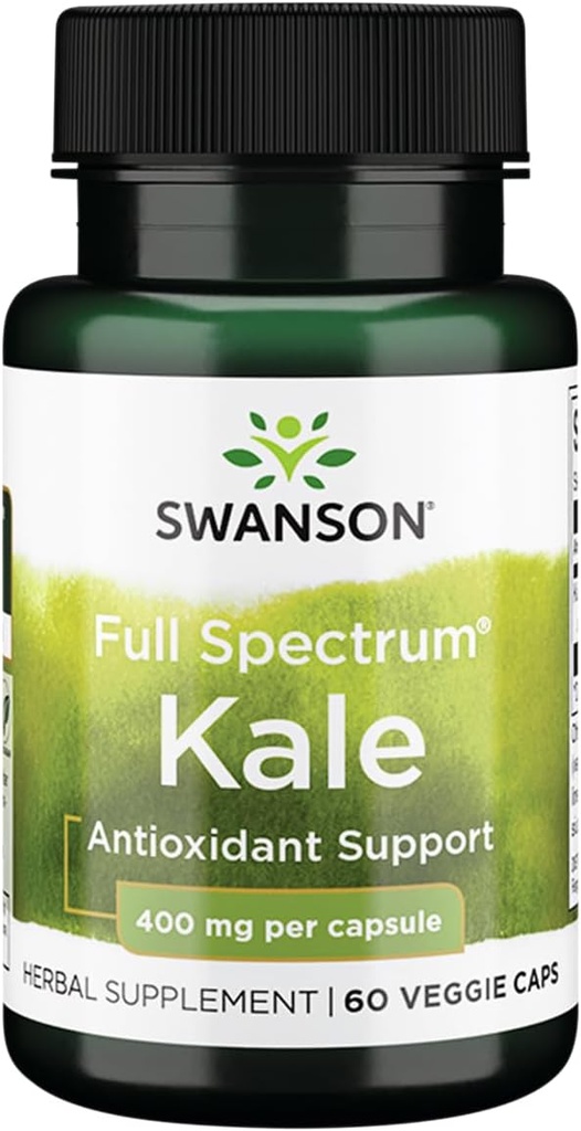 Swanson Full Spectrum Kale 400 Milligram 60 Veg Capsules