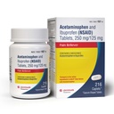 Çift Eylem Acetaminophen 250 mg ve Ibuprofen 125 mg Caplets, Up to 8h of Pain Relief for Minor Aches and Pain, Headaches, Toothache, Backache, Menstrual Cramps, Minor Arthritis Pain, 216