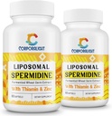 Erkekler ve Kadınlar için 30 mg spermi Tamam, Yüksek Absorpsiyon, 3HCL'den Daha Fazla Potent - Hücresel Yenileme, Longevity & Cognitive, Fermented Buğday Germ Ekstraksiyon, Pure & Natural, 120 Softgels