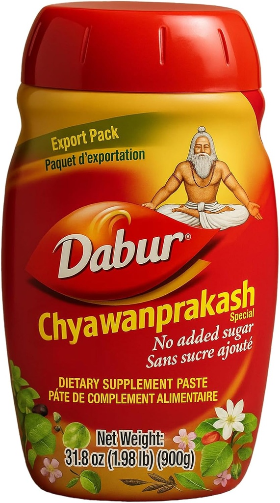 Dabur Chyawanprakash, 900gms - Amla & 40 Herbs ile Doğal Boost Immunity, Energize, Revitalize & Support Your Body – for Children 6 Years and Above, Pack of 3