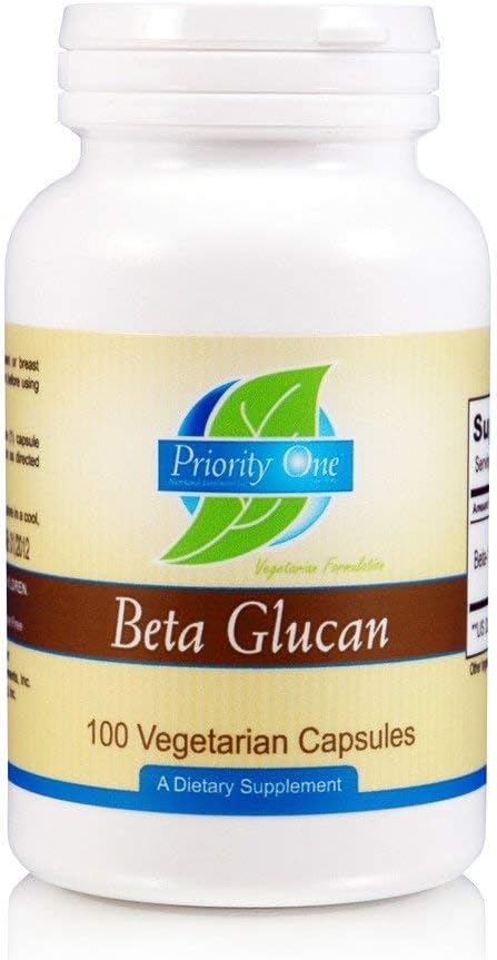Öncelik Bir Vitamin Beta Glucan 100 Vegetarian Capsules Beta 1,3/1,6 D-Glucan Health Immune Response