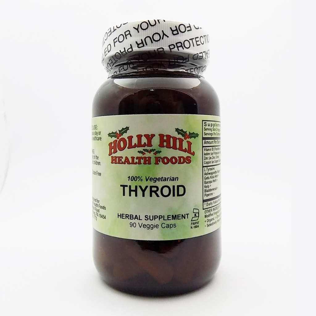 Holly Hill Health Foods, Tiroid, 90 Vegetarian Capsules