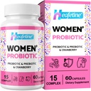 Kadınlar için 300 milyar CFUs Probiyotikler Kadınlar için Probiyotik & Prebiyotikler, Vaginal, Urinary Tract, PH Balance, Immune, Digestive & Gut, Bloating Health, 60 Caps