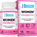 Kadınlar için 300 milyar CFUs Probiyotikler Kadınlar için Probiyotik & Prebiyotikler, Vaginal, Urinary Tract, PH Balance, Immune, Digestive & Gut, Bloating Health, 60 Caps