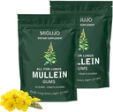 Mullein Lung Cleanse Tamir Gum, Mullein Gum, Lung Cleanse Tamir Gum - Pear Flavored, Mullein Leaf herb Extract for Lung Health & Sinus Relief (2 Çanta)