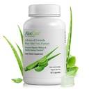 AloeCure Organik Aloe Vera Capsules, hizmet başına 160,000 mg İç Aloe Leaf Eşdeğer, Destek Gut, Digestive, & Immune Health, Helps maintain Balanced Stomach Acidity, Aloin Free, 60 Capsules