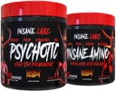 Insane Labz Hellboy Sche, Psychotic Hellboy Pre Workout ve Insane Dee BCAA, Kas Mass, Strength, Focus and Recovery Time, Fruit Punch