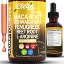 Temiz Nutra Organik Maca Root Liquid Drops Ashwagandha, Fenugreek, Beet Root ve L-Arginine Dia Multivitamin for Women and Men - Adapto Drive