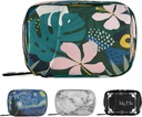 Naanle Hawaiian Palm Leaf Flower Pill Box 7 Gün Pill Case Travel Pill Organize Bag with Rolls Portable Weekly Case Compact Boyut for Vitamin Supplement Sahibi