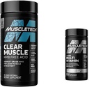 KasTech Clear Muscle Post Workout Recovery | Erkek ve Kadın ve Platinum Immune Support 18 Vitamins