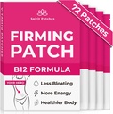Σύσφιξη B12 Patches (πακέτο 72) - 100% Φυσική Βιταμίνη Patch για τις γυναίκες, την ενέργεια και το σώμα Υποστήριξη, Αυτο-συγκολλητική Διαφανή Stickers - Ενισχυμένη Φόρμουλα
