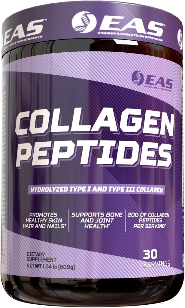 Deneysel ve Uygulamalı Bilimler Kolajn Peptides Toz | Hydrolyzed Type I & III | Sağlıklı Saç, Cilt, & Nails | Bone & Ortak Sağlık | 20g Collagen Per | 30 Hizmet (Unflavored)