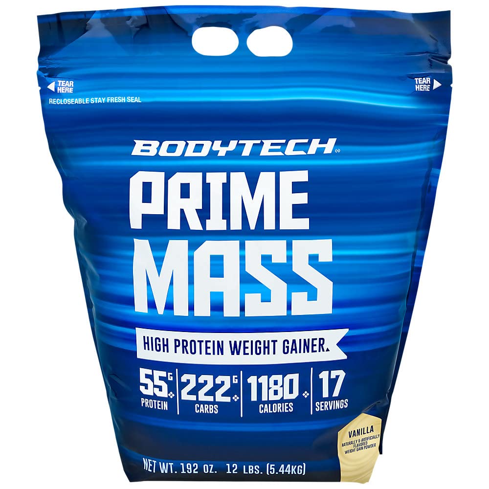 BODYTECH Prime Mass - Vanilla (12 lbs./17 hizmet)