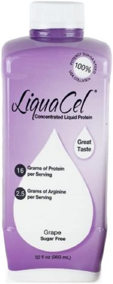Global Sağlık Ürünleri LiquaCel Sıvı Protein 32 Ounces Grape