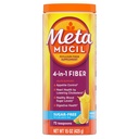 Metamucil 4-σε-1 Psyllium Husk Fiber Supplement, Sugar-Free, 72 κουταλάκια του γλυκού, Πορτοκαλί Γεύση, Καθημερινή Fiber σκόνη για Digestive Health, κατασκευασμένο με Φυτική Psyllium Husk Fiber