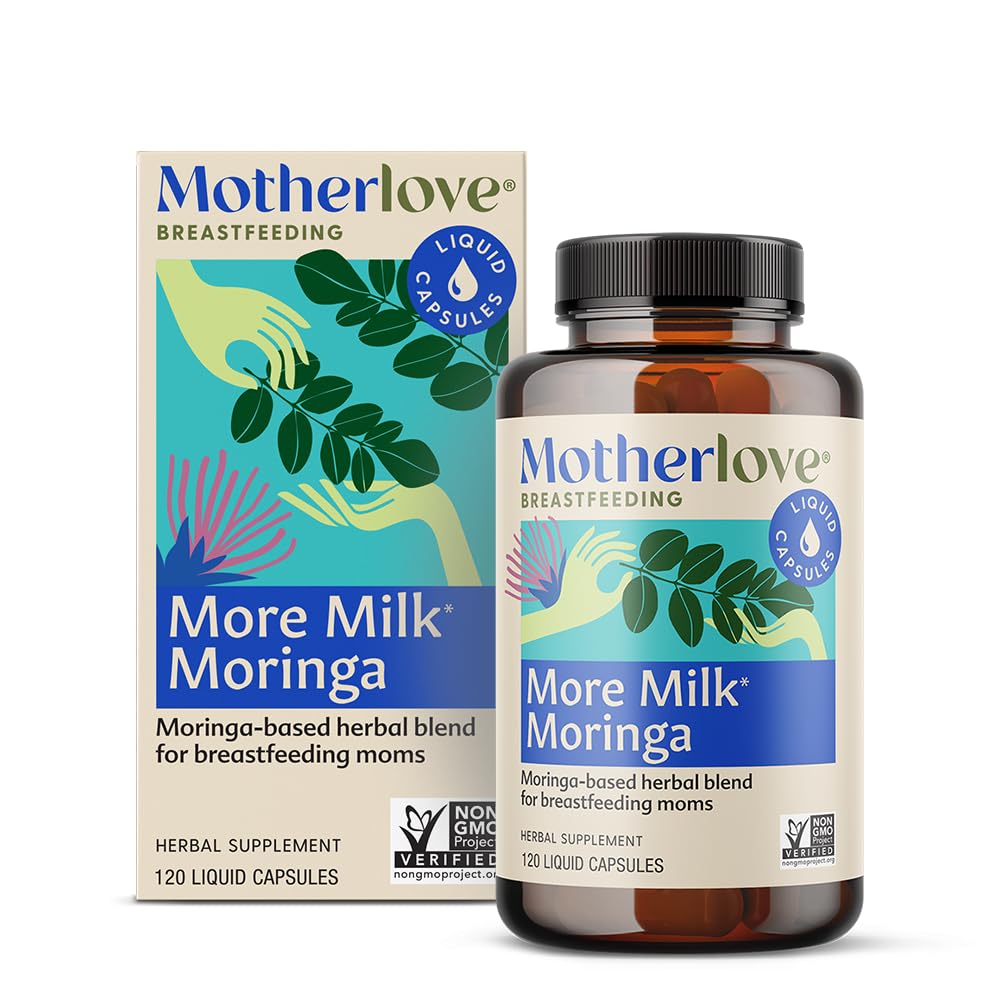 Annelove More Milk Moringa (120 Capsule Değer Boyutu) Meme Sütünü Desteklemek için Moringa-Based Lactation Supplement -Non-GMO, Organik Herbs, Vegan, Kosher