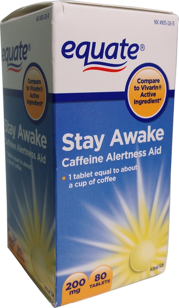Equatewake A Caffeine Alertness Aid, 80 Tablet, 200 mg
