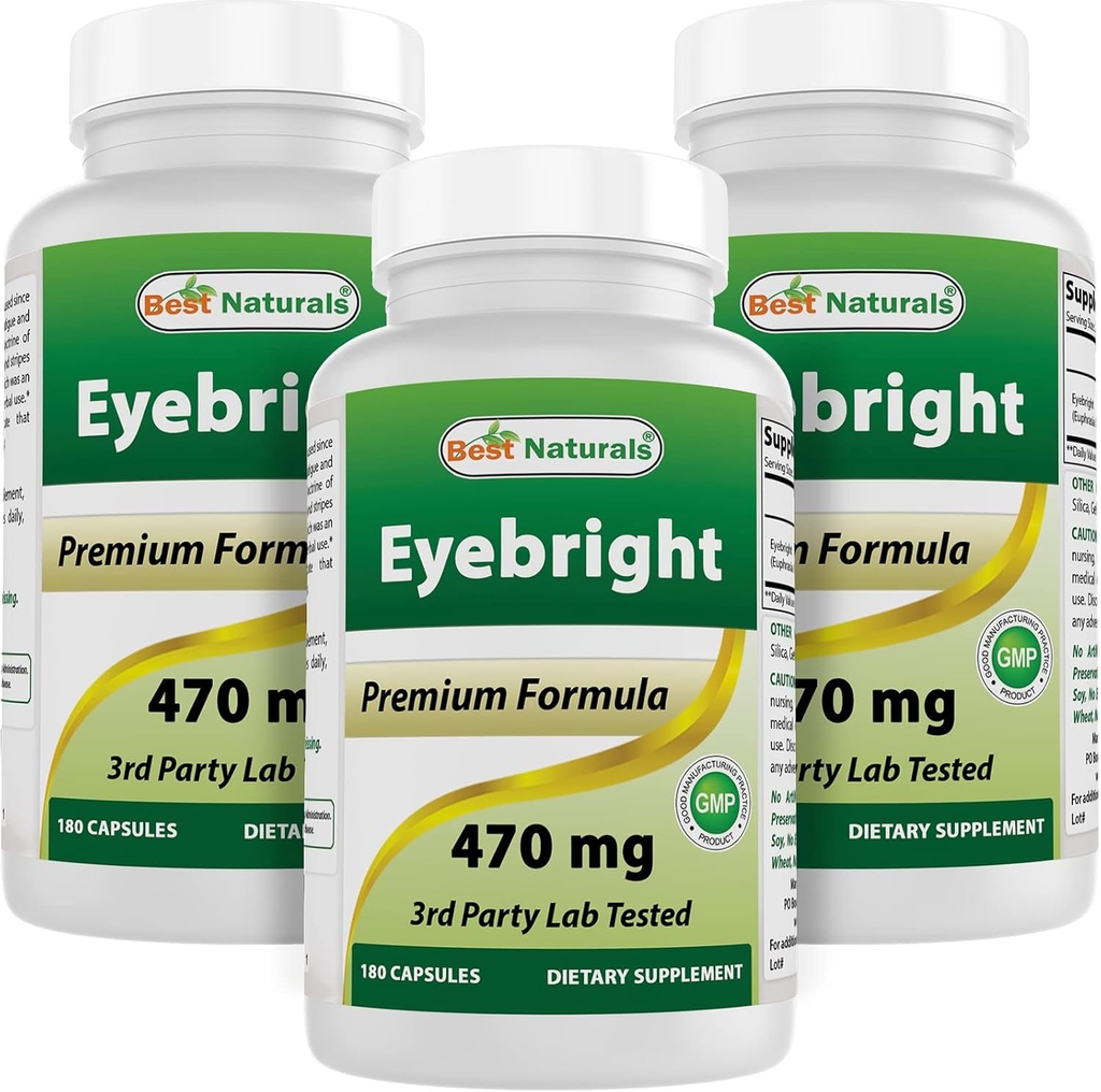 En iyi Naturals Eyebright 470 mg 180 Capsules (180 Kont)
