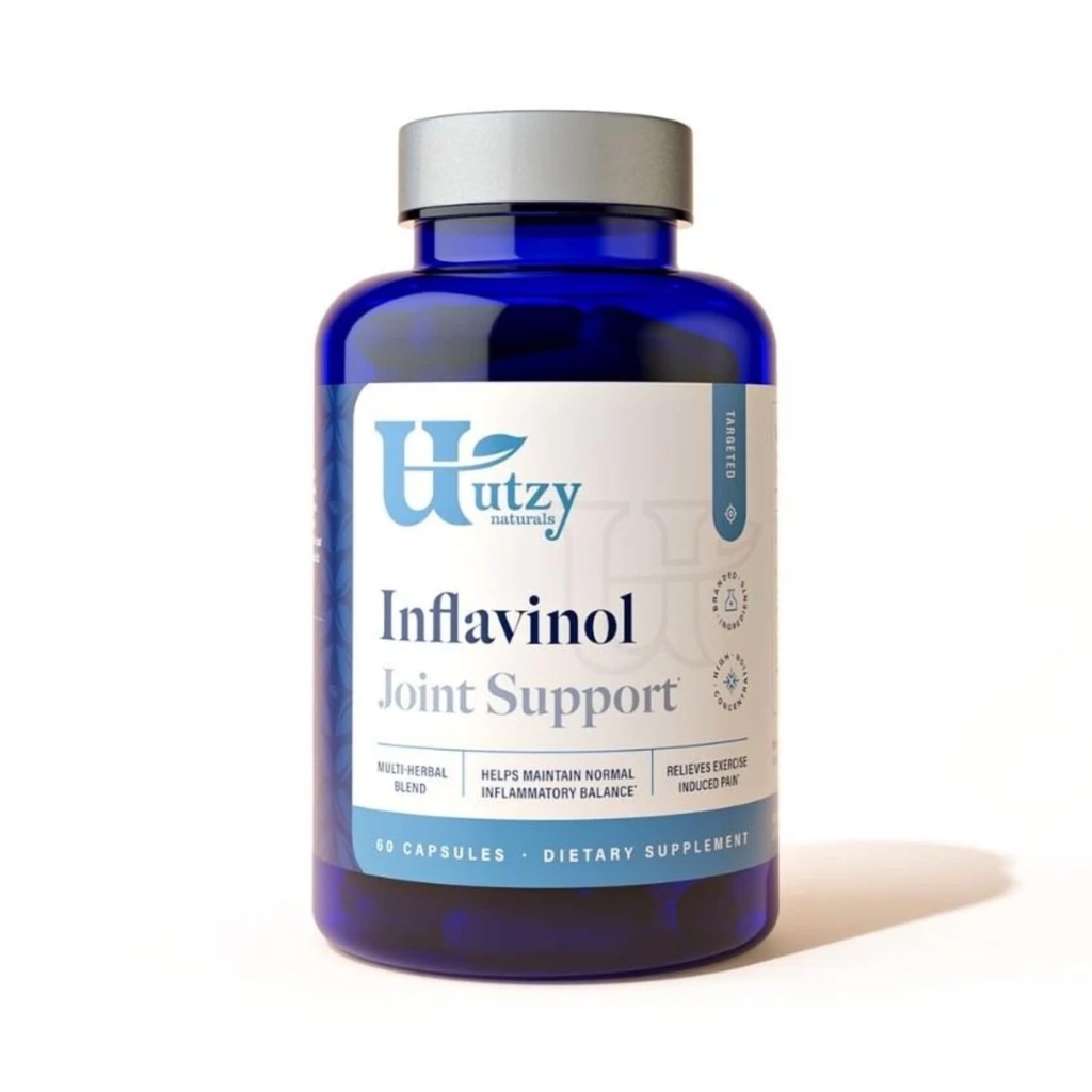 Utzy Naturals Inflavinol | Ortak Destek Tamam | Ginger, Devils Claw (rpagosides ile), Boswellia serrata ( Casperome®) & Rosemary (as AquaROX®) | Flavono