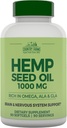 COUNTRY FARMS Hemp Seed Oil 1000mg, Omega, ALA ve GLA, Immune Support, 90 Count