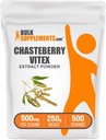 BulkSupplements.com Chasteberry Extract Toz - Chasteberry Sourced from Vitex Berry, Herbal Supplement - Vegan & Gluten Free, 500 mg per Service, 250g (8.8 oz) (Pack of 1)