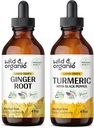 Άγρια & οργανικά Ginger Βάμμα 4 fl oz & Turmeric Βάμμα 4 fl oz