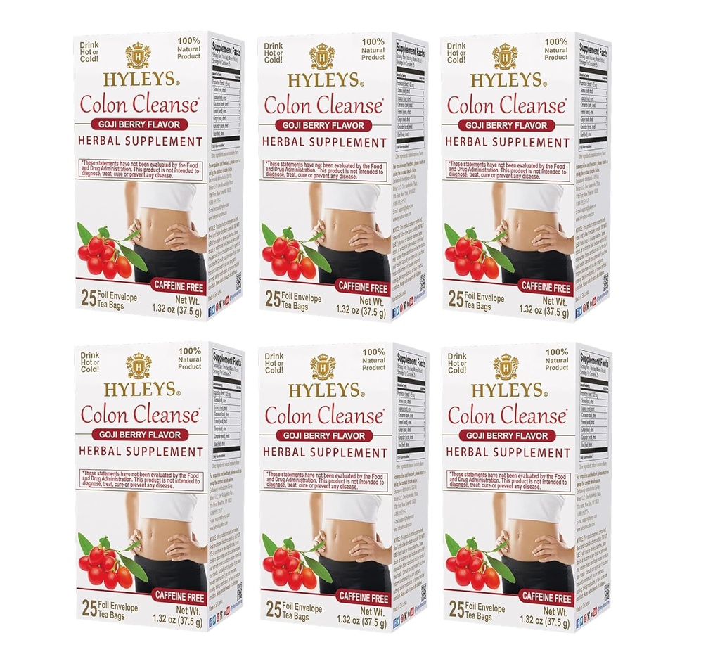 Hyleys Colon Cleanse Tea Cut Berry Flavor (6 Pack - 150 Tea Total Bag)