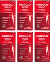 Globulo Rojo Iron Supplement - Yüksek Potency Iron & B Vitaminleri ile Diyet Supplement Pills, 60 Tablet - 6 Pack