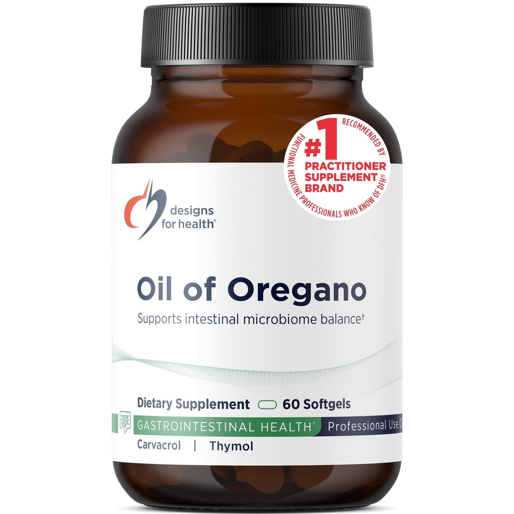 Oregano'nun Sağlık Yağı için Tasarımlar - Yüksek Yoğun Carvacrol ile Oregano Oil Capsules - Destekler Intestinal Cleansing - Oregano Oil Pills for GI Support (60 Softgels)