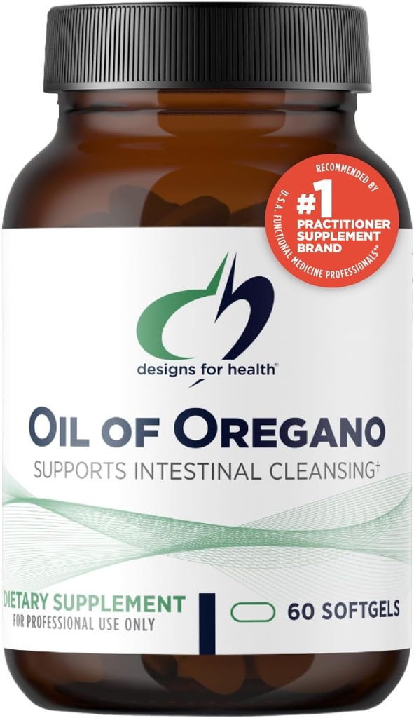 Oregano'nun Sağlık Yağı için Tasarımlar - Yüksek Yoğun Carvacrol ile Oregano Oil Capsules - Destekler Intestinal Cleansing - Oregano Oil Pills for GI Support (60 Softgels)