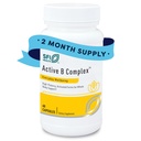 Klaire Laboratuvarları SFI Health Active B Complex - Medeniyetle B Kompleks, B12, B6 ve Daha Fazla - Sağlıklı Enerji, Beyin, Liver & Nerve Function (60 Capsules)