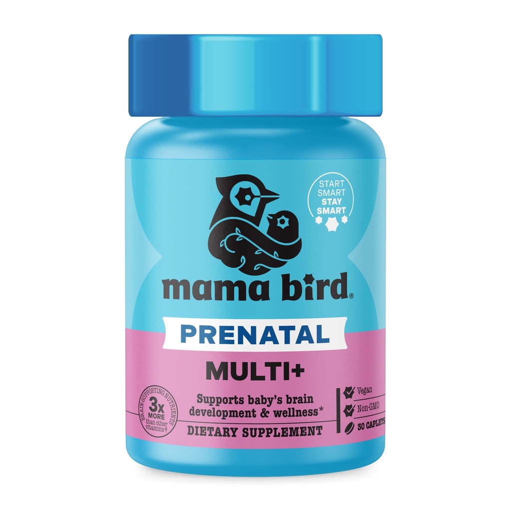 En İyi Nest Wellness Mama Bird Prenatal Multi Plus - Prenatal Care Supplement Supports Brain & Digestive Health - Vegan Multivitamin with L-Methylfolate, Probiyotiks & More - 30 Caplets (30 hizmet)