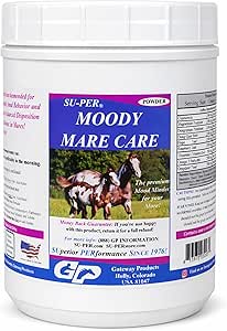 SU-PER Moody Mare Care Powder - Herbal Blend for Balanced Disposition & Normal Behavior in Horses - 2.5 lbs (2 Pack)