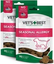 Vet'in En İyi Mevsimsel Alerji Yumuşak Chew Dog Supplements | Soothes Köpekler Cilt Irritation Çünkü Mevsimlik Tüm enerjiler | Histamine Seviyelerini Sağlıyor | 50 Chewable Tabletler, 30 Kont (Pack of 2)