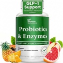 DR VITAMIN ΛΥΣΕΙΣ GLP-1 Ένζυμα υποστήριξης, προ & προβιοτικά για την Digestive Υγεία, υποστήριξη απώλειας βάρους βερβερίνης, Akkermansia Muciniphila για γυναίκες & άνδρες 