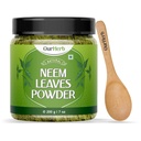 Pure Neem Toz Doğal Çözümü Pimple-Free Clear Skin & Silky Saç, Face Packs, Hair Care ve Pigmentation Support with Wooden Spoon - 200g | 7.04 Oz Oz