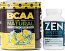 Nutrology Zen Natural Magnezyum Supplement (30 hizmet) & Nutrology BCAA Natural, Plant Based BCAA Toz, Lemonade Flavor (30 hizmet)