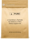 Saf Original Malzemeler L-Carnitine L-Tartrate (8oz) Toz, Amino asit Supplement, Lab-TY