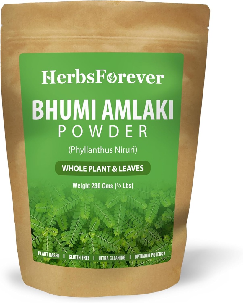 Herbsforever Bhumiamalaki Toz 230g Phyllanthus Niruri, Non-GMO, Plant-Based Formula for Liver Health and effective Natural Detox