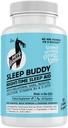 Sleep Buddy Nighttime Sleep Aid – Vegan Capsules with Melatonin, GABA, L-Tryptophan, Ashwagandha & Lemon Balm – Non-Habit Form, Plant-Based Sleep Support – 60 Count (30 hizmet)