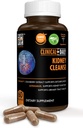 Klinik Günlük Herbal Kidney Cleanse Detox Supplement, Cranberry, Astragalus, Uva Ursi Pills for Bladder Health for Women & Men- 60 Vegan Capsules
