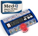 Dijital Pill Box with Alarms – Pill Organizer with Flashing lights & Beeping Hatırlatıcılar – Monthly Pill trigger for Seniors, Dementia, Alzheimer, Drug & Vitamin Management